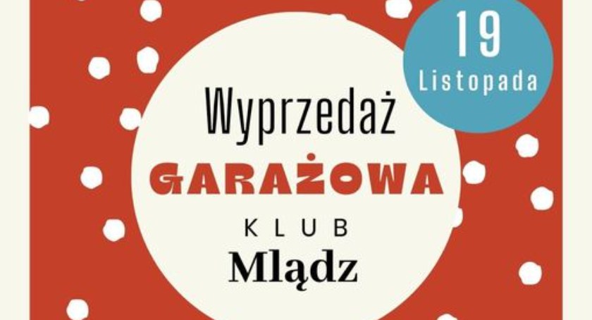 Wyprzedaż garażowa w klubie Mlądz