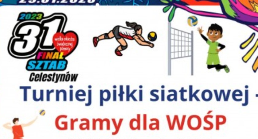 Turniej piłki siatkowej w Celestynowie - gramy dla WOŚP