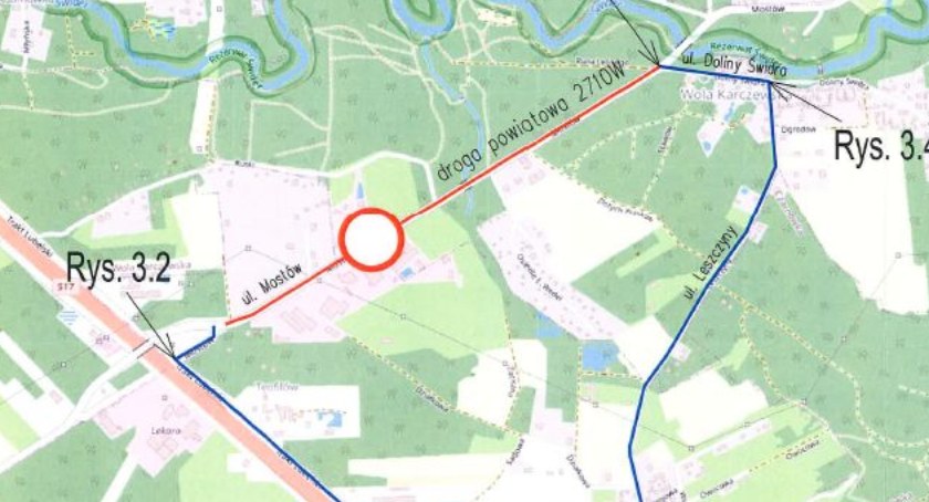 Zamknięcie ul. Mostów w Woli Duckiej i Woli Karczewskiej