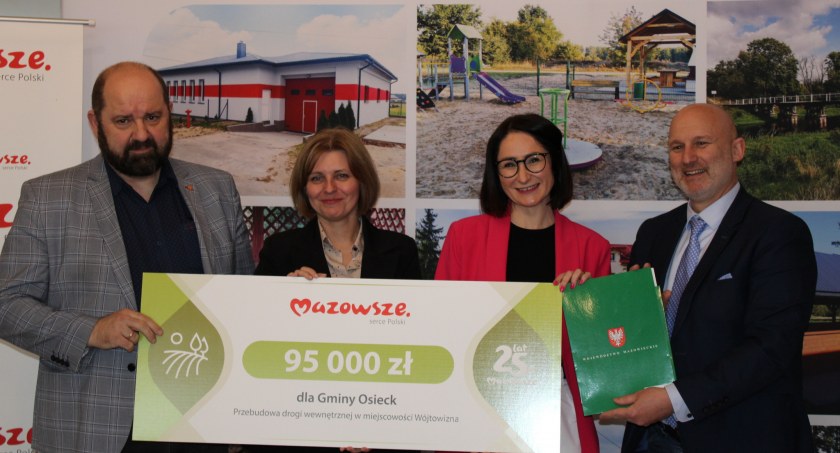 Inwestycje w 13 sołectwach i 7 dróg ze wsparciem samorządu Mazowsza