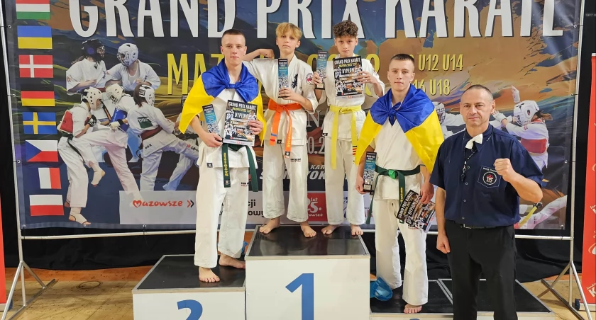 Cztery razy złoto na Grand Prix Karate Mazovia 2023