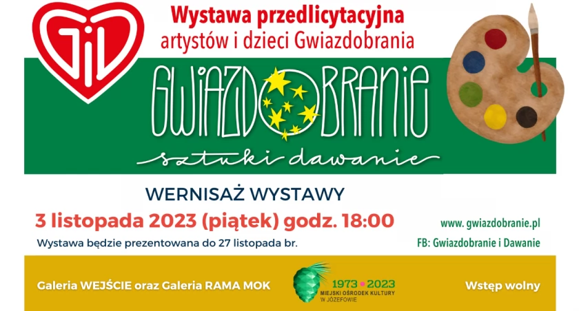 Gwiazdobranie - sztuki dawanie / wernisaż wystawy w MOK Józefów