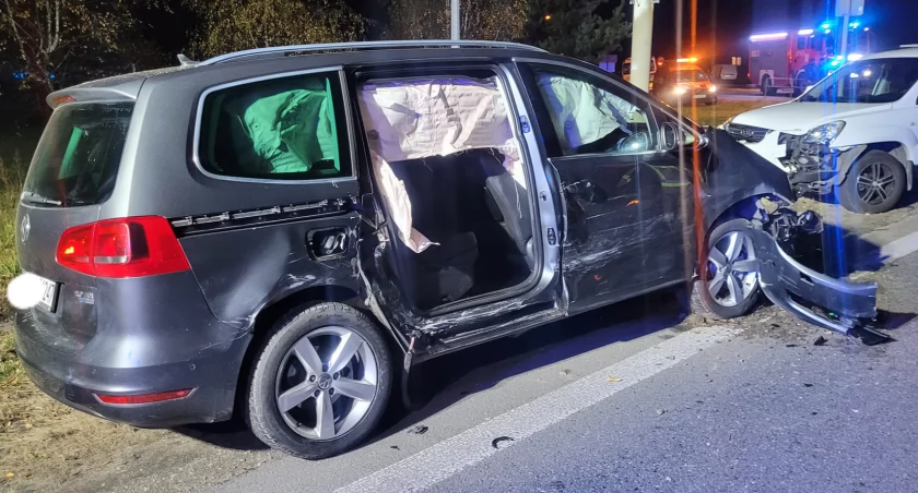 Wypadek na DK50 w Sobiekursku