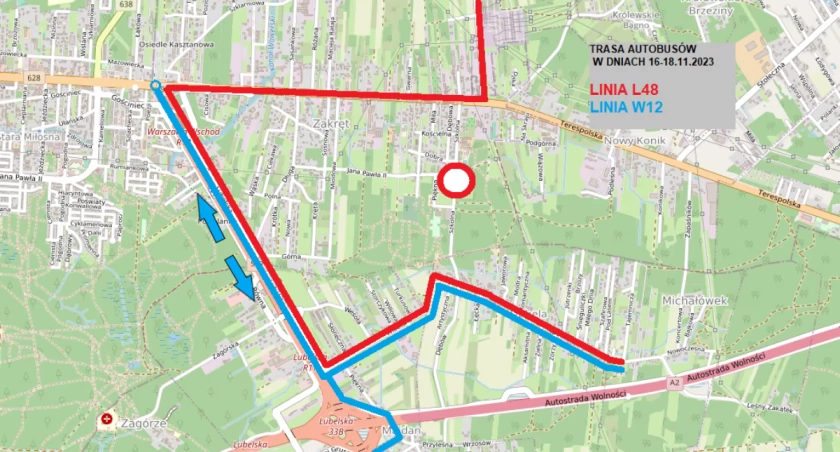 Zawieszenie kursowania linii L48 i zmiana trasy