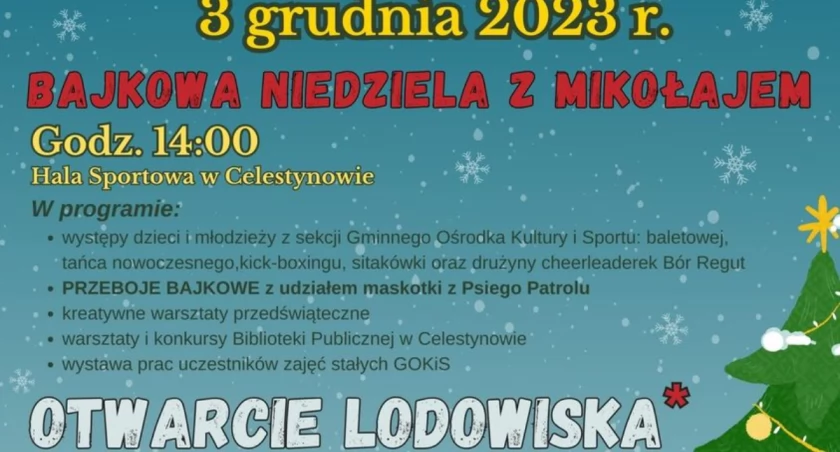 Bajkowa niedziela i lodowisko w Celestynowie