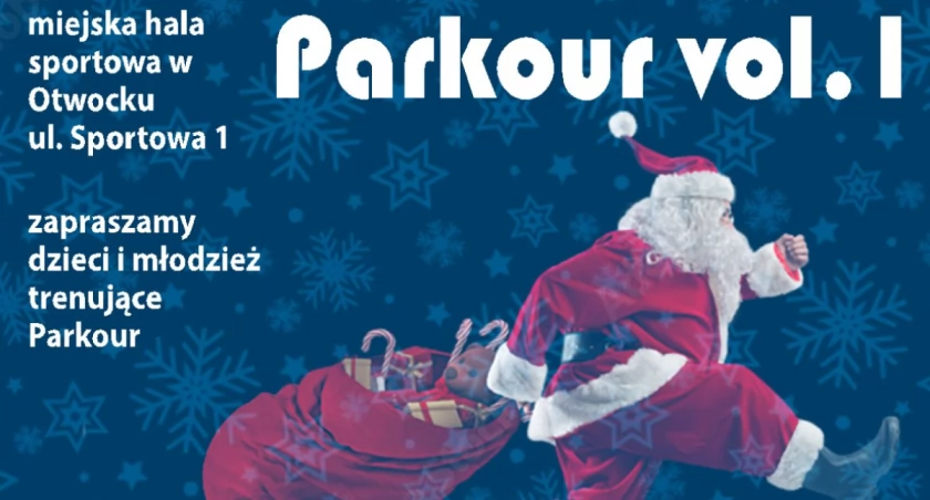 Mikołajkowe zawody parkour w Otwocku