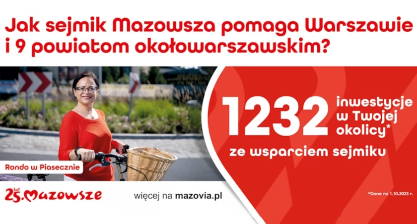 Warszawa i okoliczne powiaty ze wsparciem sejmiku Mazowsza!