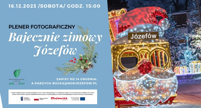 Bajecznie zimowy Józefów / plener fotograficzny