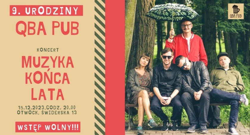 Koncert: Muzyka Końca Lata w 9 urodziny Qba Pub