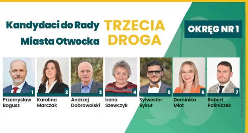 Poznaj kandydatów z Trzeciej Drogi do Rady Miasta Otwocka - okręg nr 1
