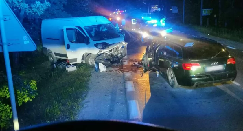 Wypadek na Nadwiślance, dwie osoby ranne