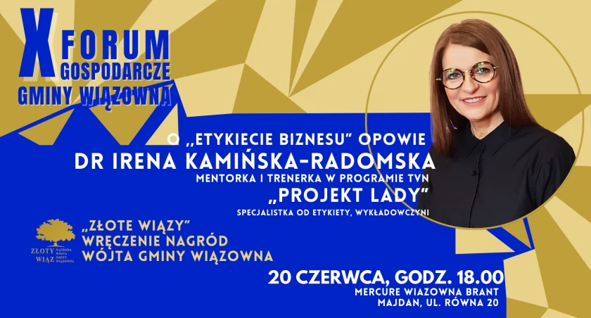 X Forum Gospodarcze Gminy Wiązowna z ekspertką od etykiety