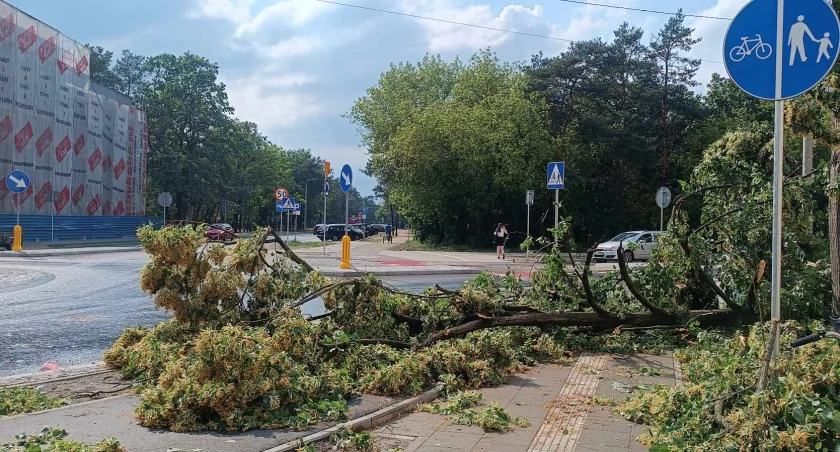 Potężna nawałnica w Otwocku