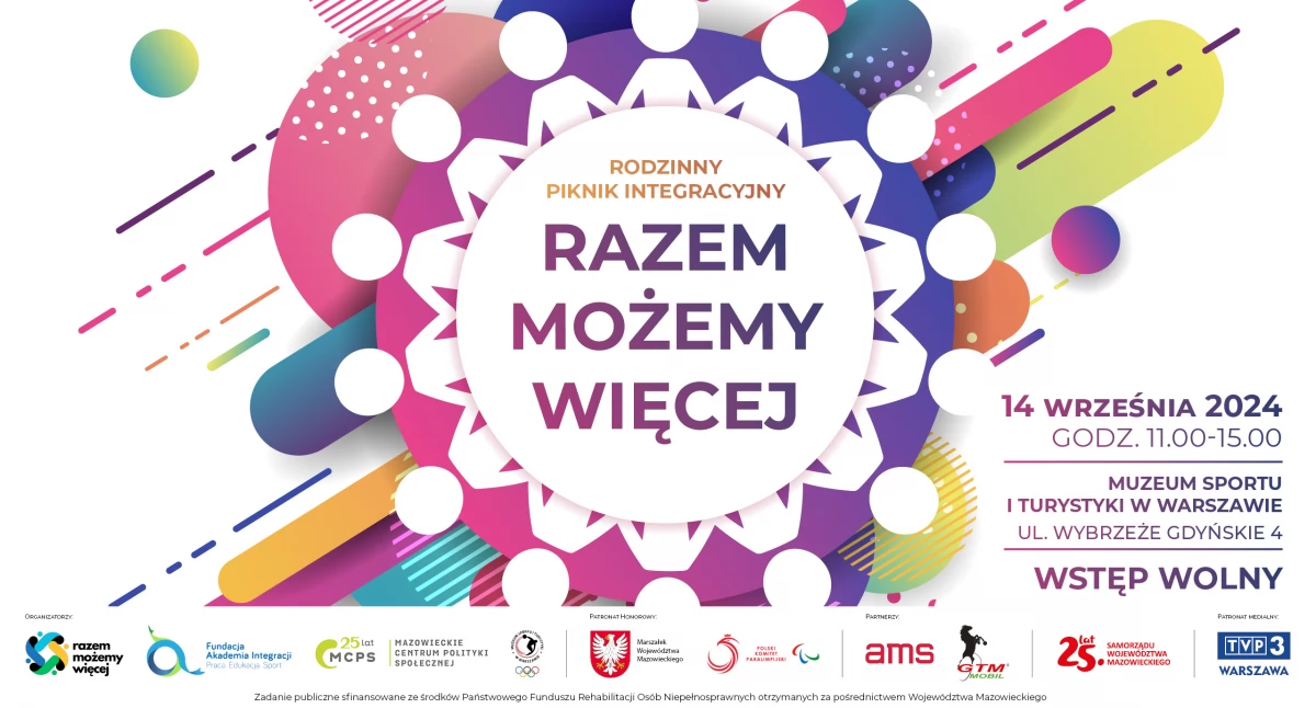 Poznaj dyscypliny paraolimpijskie na pikniku „Razem Możemy Więcej”