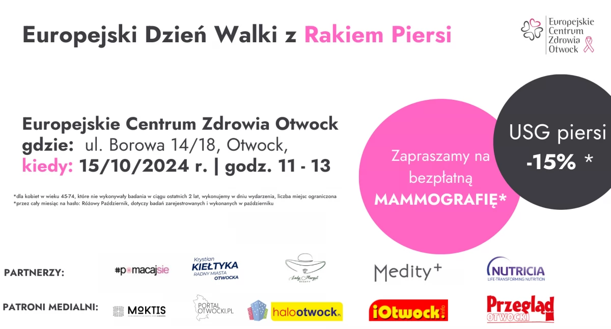 Europejski Dzień Walki z Rakiem Piersi w ECZ w Otwocku