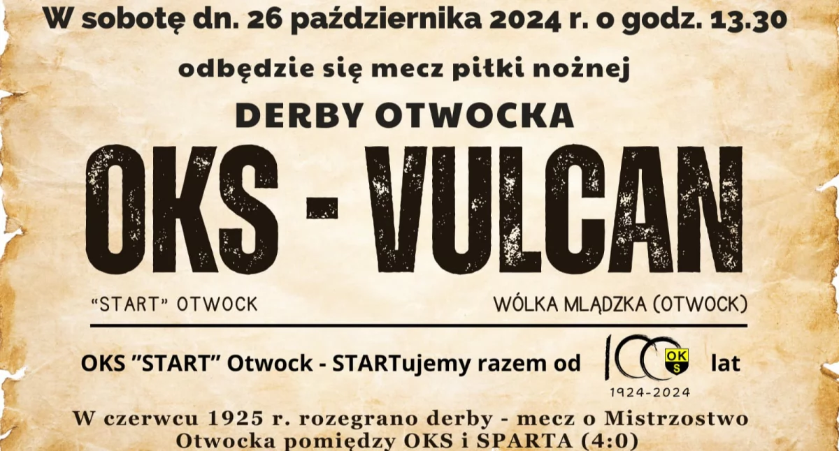 Derby Otwocka: OKS Start Otwock kontra VULCAN Wólka Mlądzka – Wielkie emocje w 10. kolejce B Klasy!