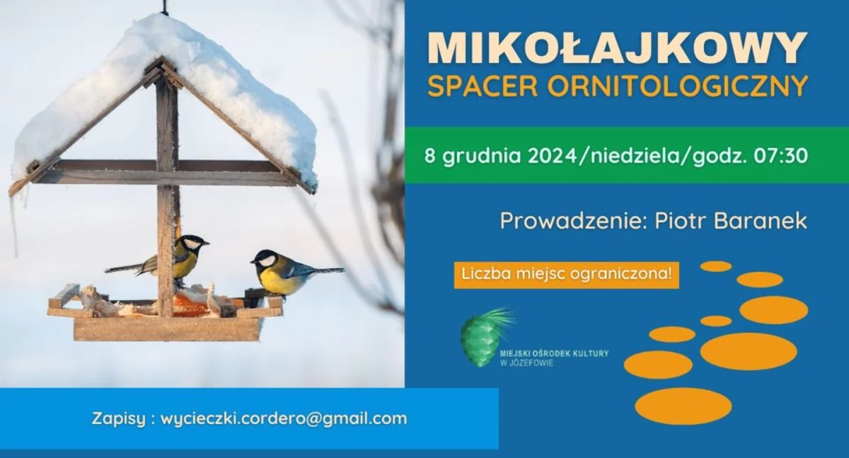 Mikołajkowy spacer ornitologiczny w Józefowie