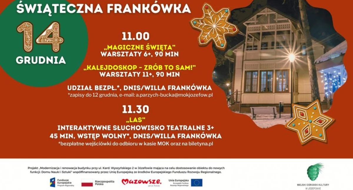 Przedświąteczne warsztaty artystyczne w Józefowie