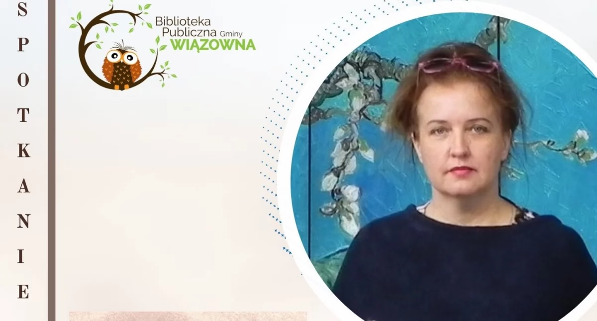 Spotkanie autorskie z Urszulą Kwiatek w bibliotece w Wiązownie