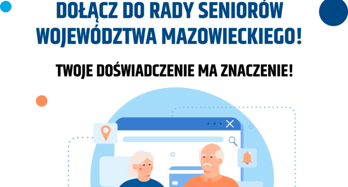 Dołącz do Rady Seniorów Województwa Mazowieckiego – zgłoszenia do 21 marca