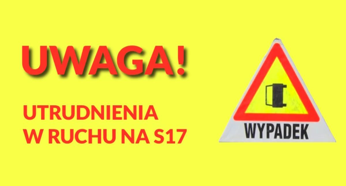 Zderzenie pojazdów na S17 koło Kołbieli. Utrudnienia w ruchu