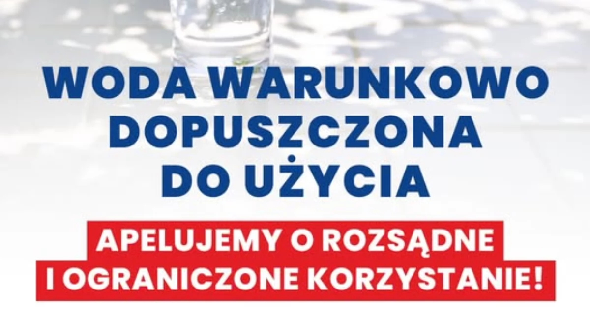 Woda o warunkowej zdatności do celów spożywczych i sanitarnych