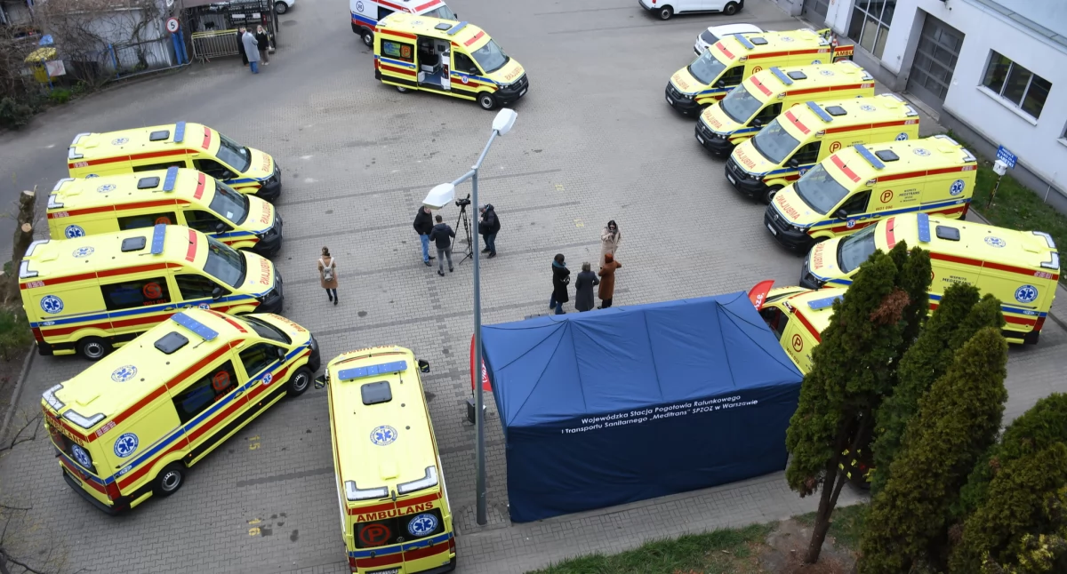 Meditrans otrzymał nowoczesne ambulanse - stołeczne karetki pogotowia już tylko żółte! 