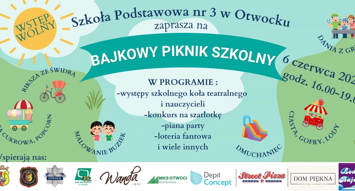 Bajkowy Piknik Szkolny w SP3 w Otwocku 