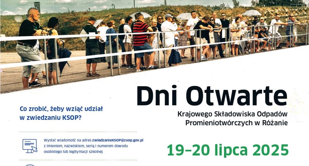 Otwórz drzwi do świata atomu! Dni otwarte na składowisku odpadów promieniotwórczych w Różanie – zapisy trwają