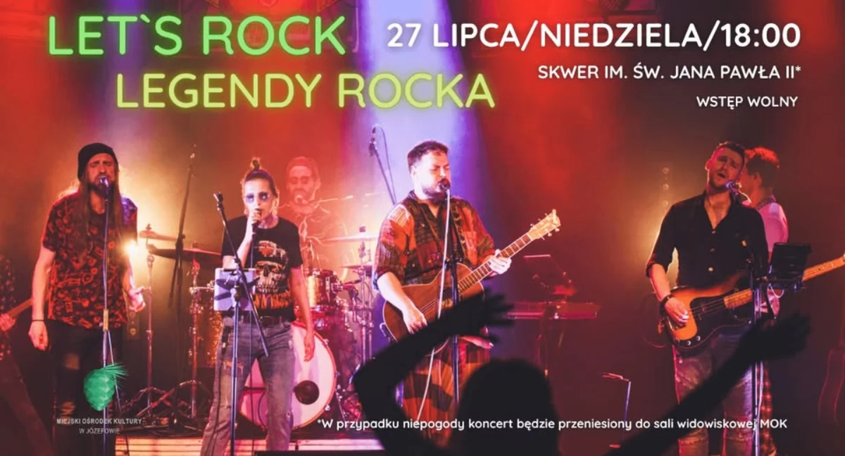 „Let’s Rock – Legendy Rocka” – koncert plenerowy pełen energii i emocji w Józefowie