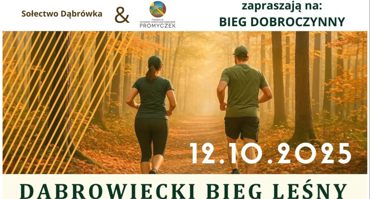 I Dąbrowiecki Bieg Leśny – sport i pomoc w jednym
