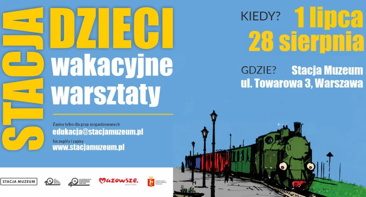 Wakacje pełne kolejowych przygód. Rusza „Stacja Dzieci” w Stacji Muzeum