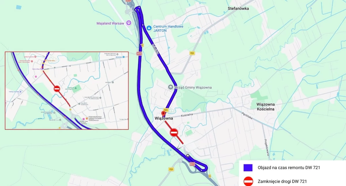 Remont ul. Lubelskiej w Wiązownie rusza 3 lipca. Objazdy i zmiany dla pasażerów autobusów 