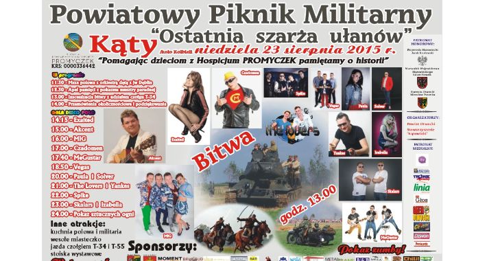 Powiatowy Piknik Militarny z gwiazdami disco polo w Kątach