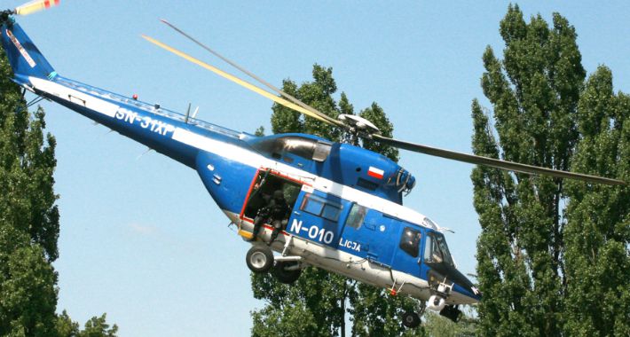 Ze śmigłowca policja szybko znalazła poszukiwanego