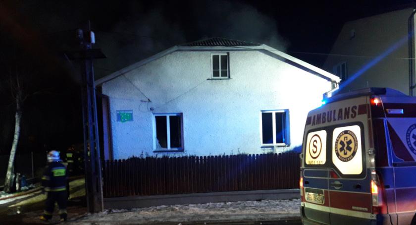 Pożar domu w Wólce Mlądzkiej