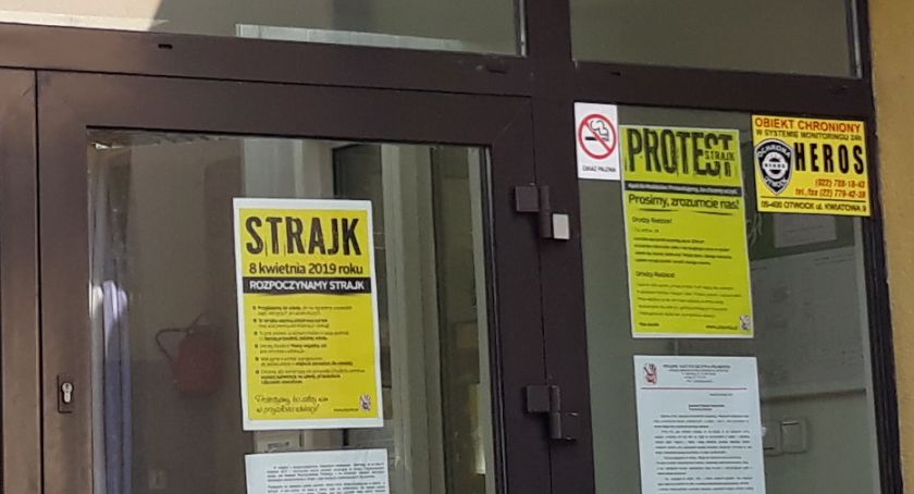 Pierwszy dzień strajku nauczycieli w powiecie otwockim