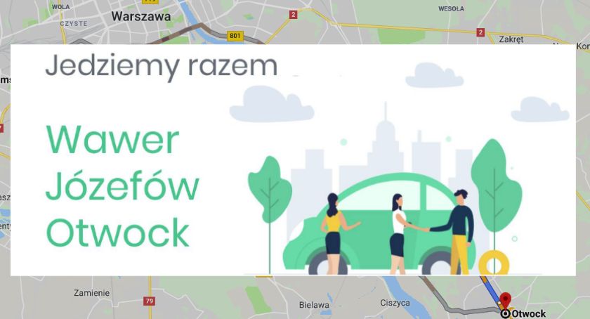 Wawer, Józefów, Otwock jeździ razem - ruszył lokalny carpooling