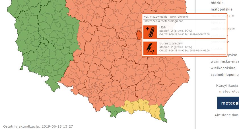Uwaga na burze z gradem