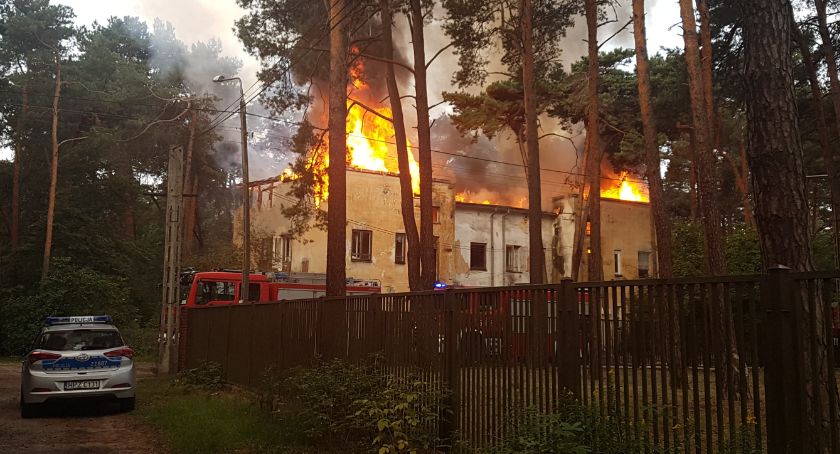 Pożar przy ul. Konopnickiej