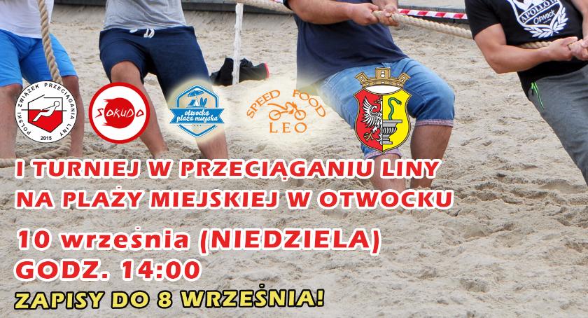 I Turniej w Przeciąganiu Liny na Plaży w Otwocku