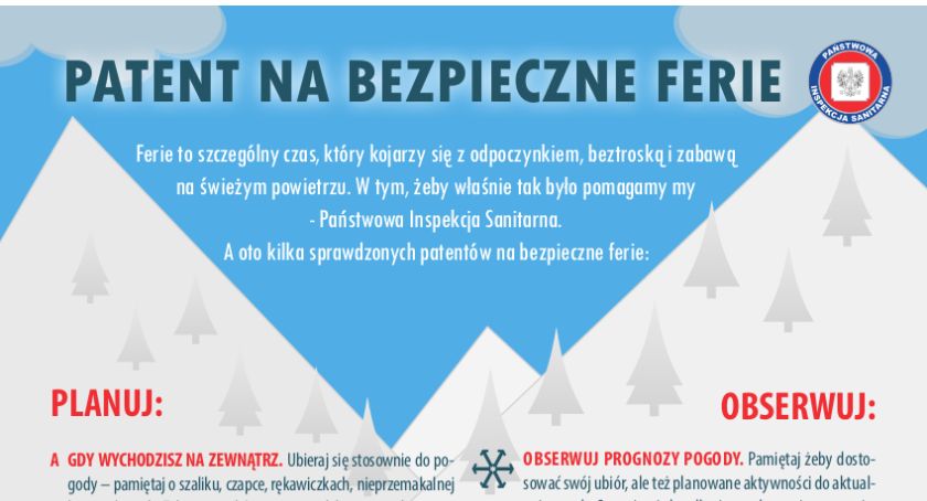 Zatroszcz się o bezpieczne ferie
