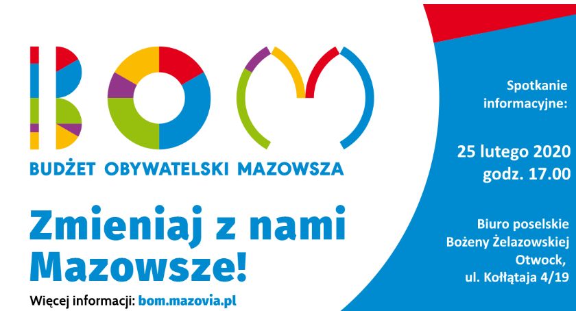 Budżet Obywatelski Mazowsza - spotkanie informacyjne w Otwocku
