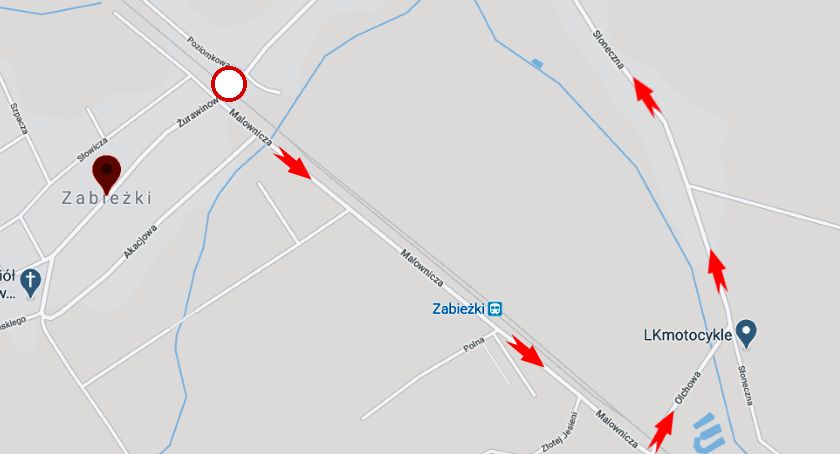Zabieżki - zamknięcie przejazdu kolejowo-drogowego
