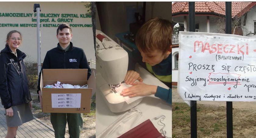 Maseczki szyją i rozdają...