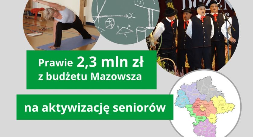 2,3 mln z budżetu Mazowsza na aktywizację seniorów