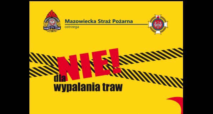 Wypalanie trawy - ostrzeżenie 