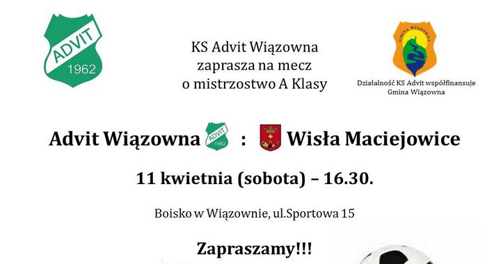 Advit Wiązowna vs Wisła Maciejowice