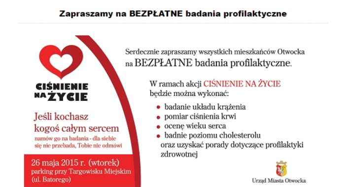 Bezpłatne badanie profilaktyczne