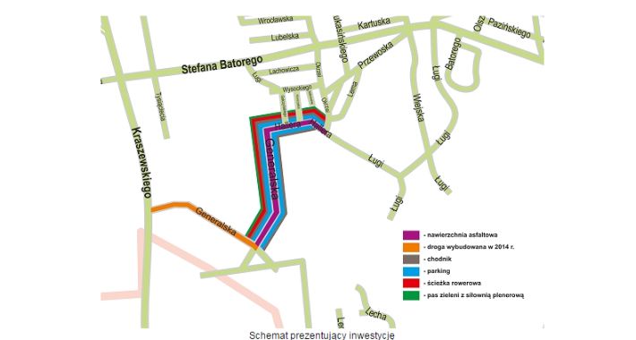 To nie wybory, asfaltową ulicą z Okrzei do Kraszewskiego